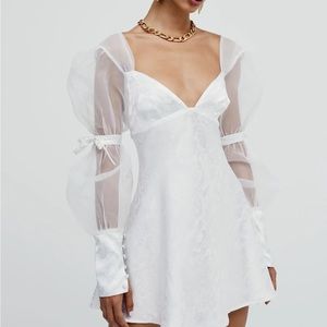 Gabrielle Puff Sleeve Mini Dress